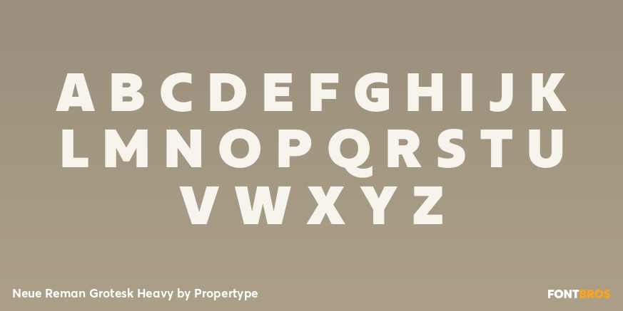 Neue Reman Grotesk Heavy Font Poster #2