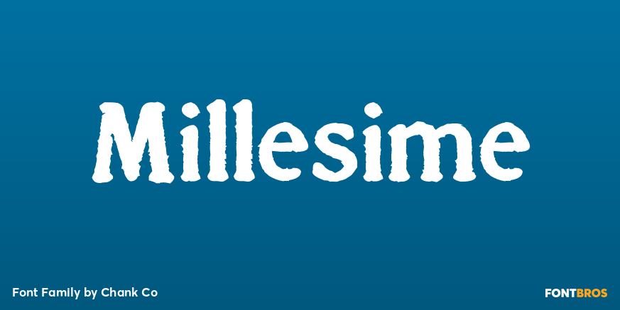 Millesime Font Poster