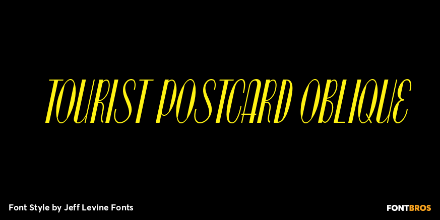 Tourist Postcard Oblique Poster