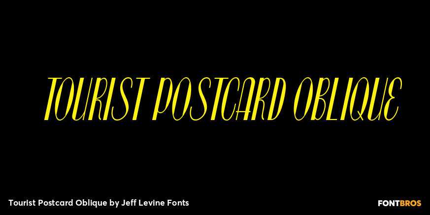 Tourist Postcard Oblique Poster