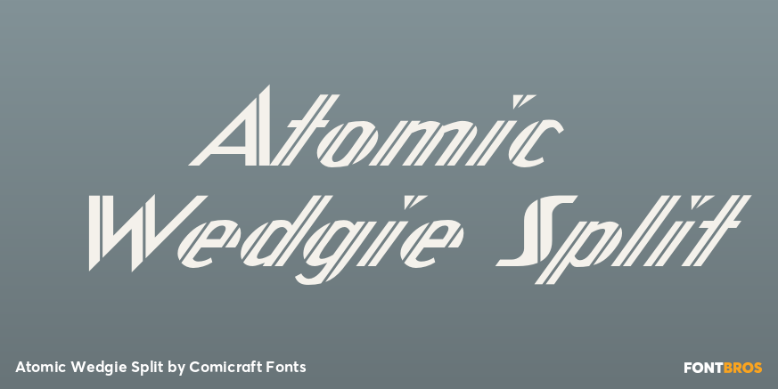 Atomic Wedgie Split Font Poster #1