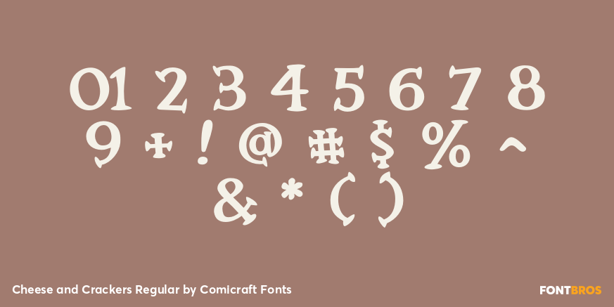 Cheese and Crackers Regular Font Poster #1