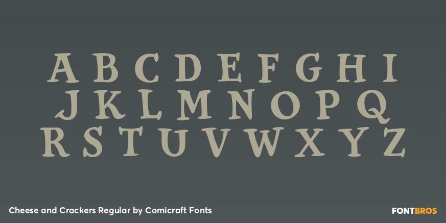 Cheese and Crackers Regular Font Poster #2