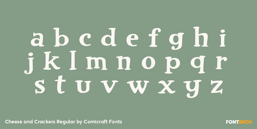 Cheese and Crackers Regular Font Poster #3