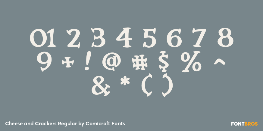 Cheese and Crackers Regular Font Poster #4