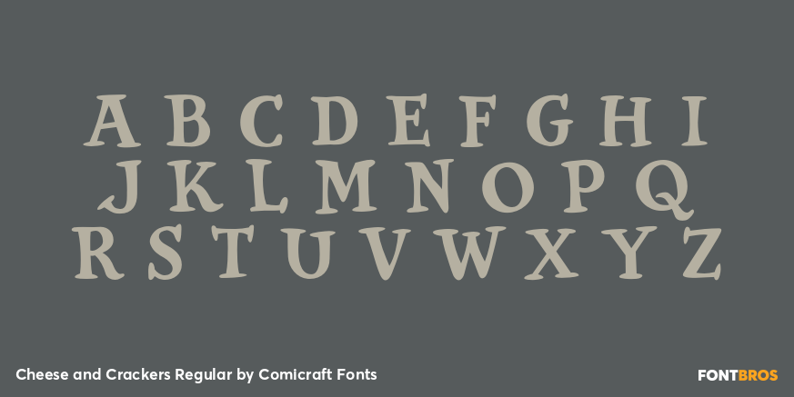 Cheese and Crackers Regular Font Poster #1