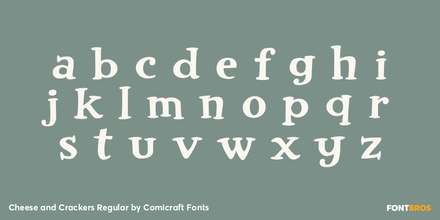 Cheese and Crackers Regular Font Poster #1