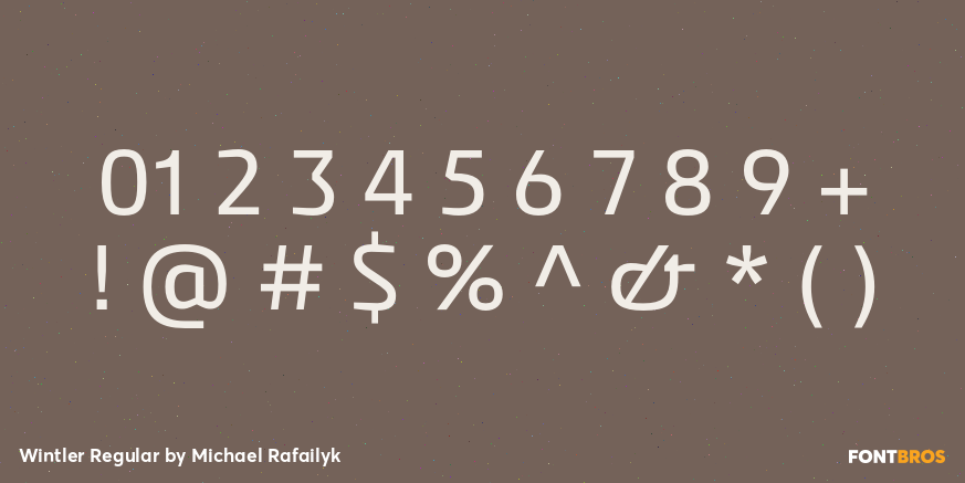 Wintler Regular Font Poster #1