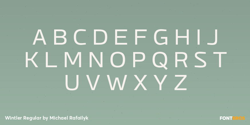 Wintler Regular Font Poster #1