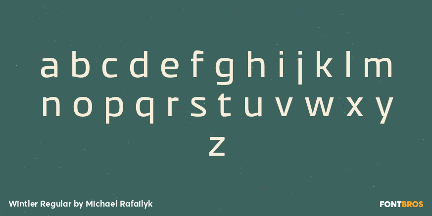 Wintler Regular Font Poster #1