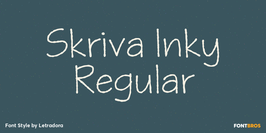 Skriva Inky Regular Font Poster #1