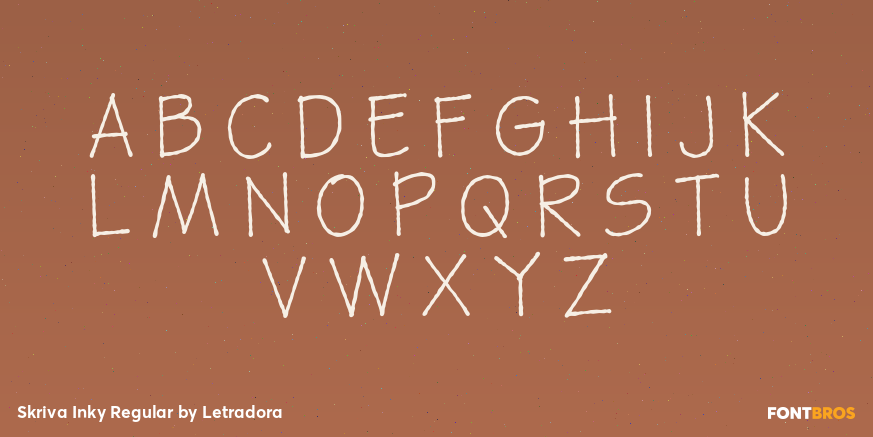 Skriva Inky Regular Font Poster #2