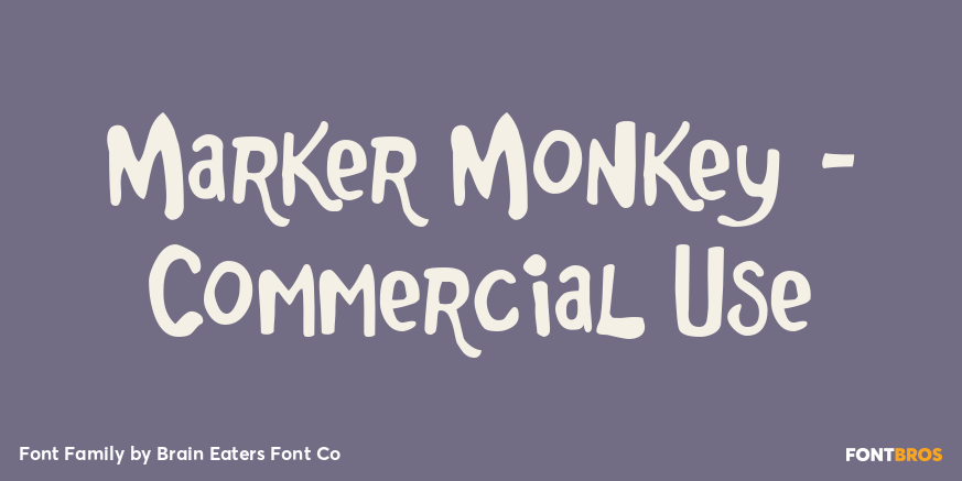 Marker Monkey - Commercial Use Font Family