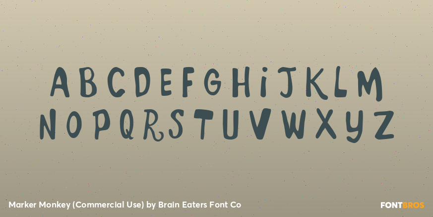Marker Monkey (Commercial Use) Font Poster #2