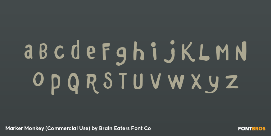 Marker Monkey (Commercial Use) Font Poster #3