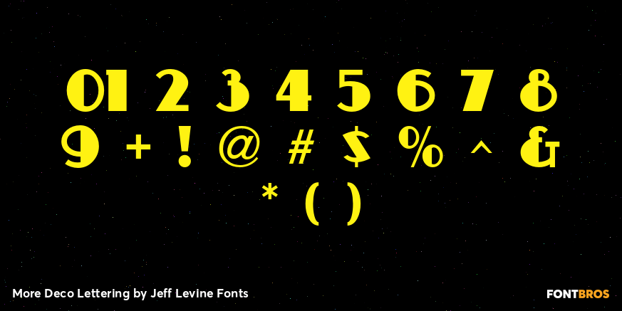 More Deco Lettering Font Poster #1