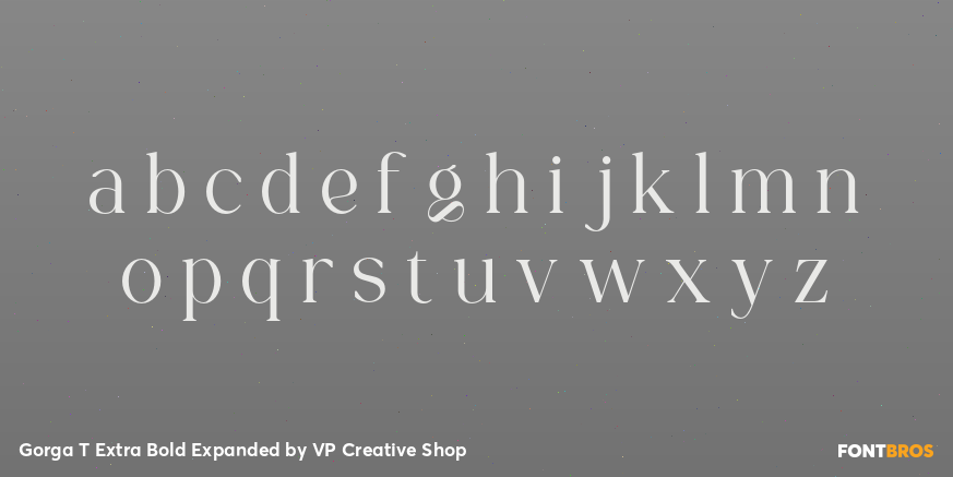 Gorga T Extra Bold Expanded Font Poster #3