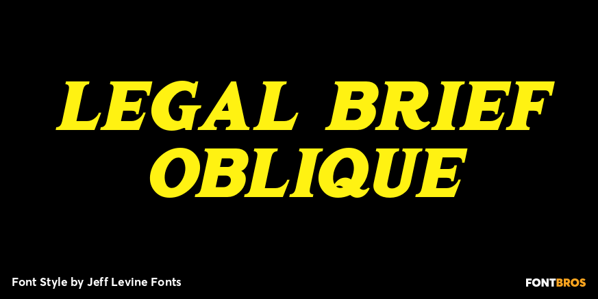 Legal Brief Oblique Poster
