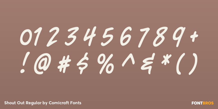 Shout Out Regular Font Poster #4
