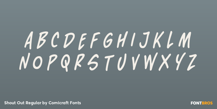 Shout Out Regular Font Poster #3