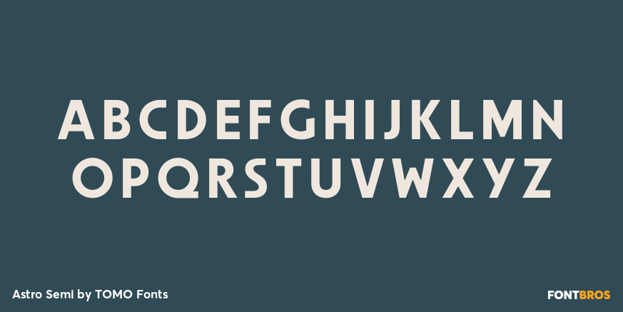 Astro Semi Font Poster #1