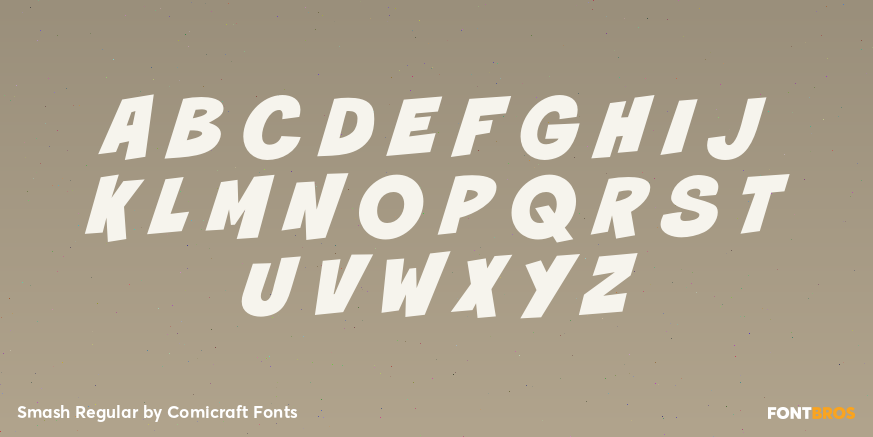 Smash Regular Font Poster #2