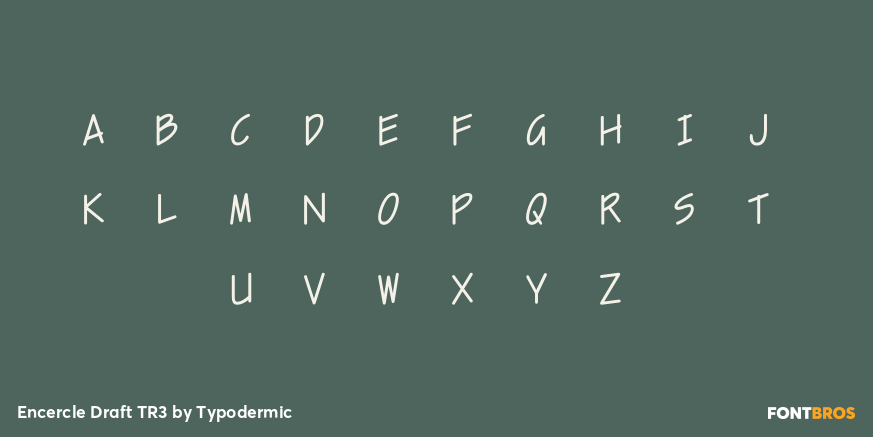 Encercle Draft TR3 Font Poster #3