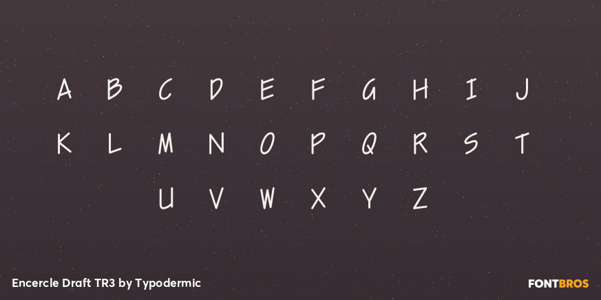 Encercle Draft TR3 Font Poster #1