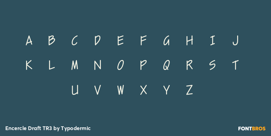 Encercle Draft TR3 Font Poster #1