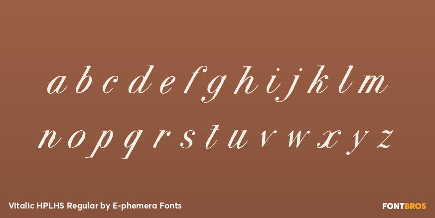 Vitalic HPLHS Regular Font Poster #3