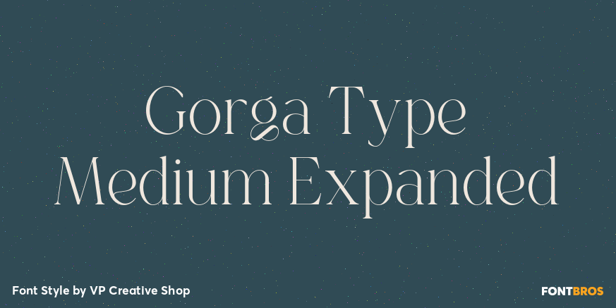 Gorga Type Medium Expanded Poster