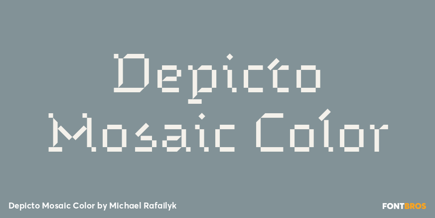 Depicto Mosaic Color Font Poster #1