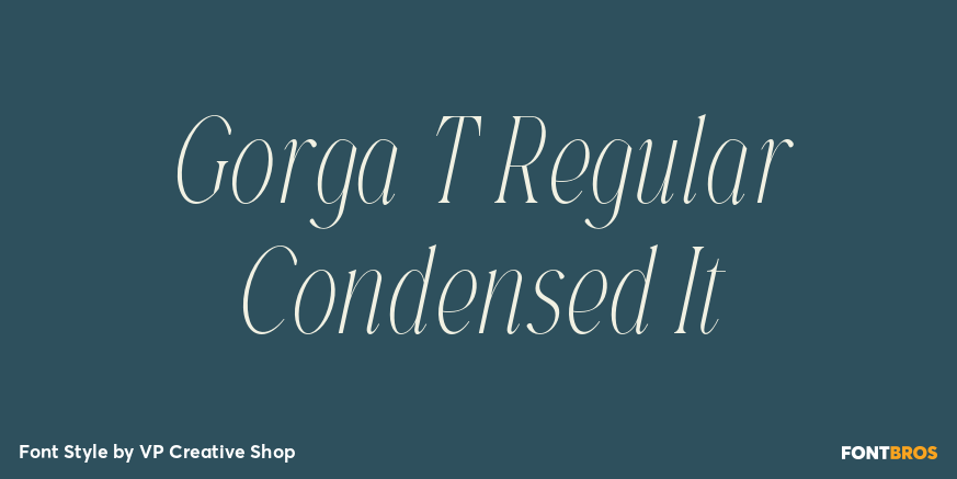 Gorga T Regular Condensed It Poster