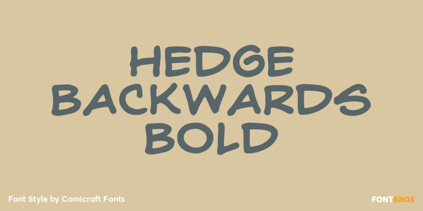 Hedge Backwards Bold Poster