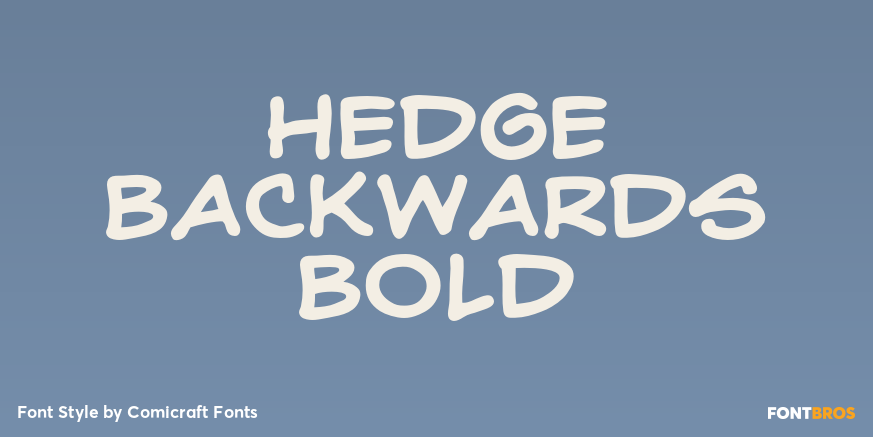 Hedge Backwards Bold Poster