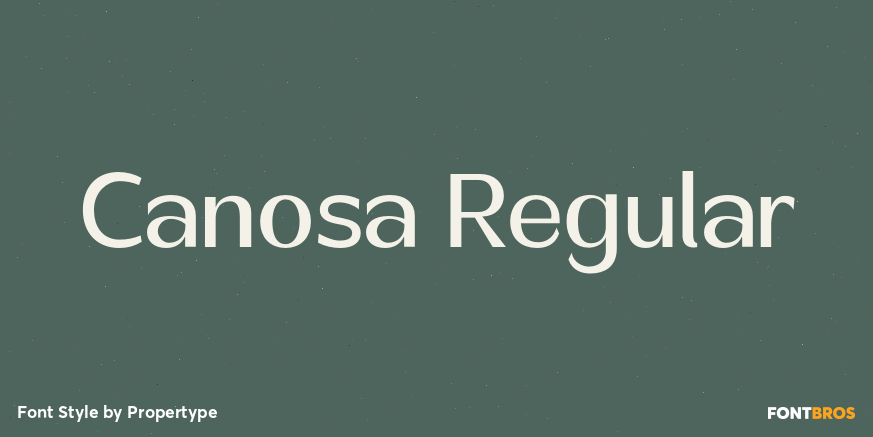 Canosa Regular Poster