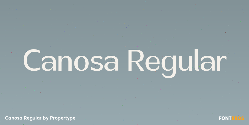 Canosa Regular Poster