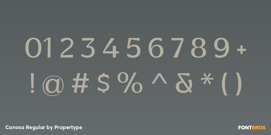 Canosa Regular Font Poster #4