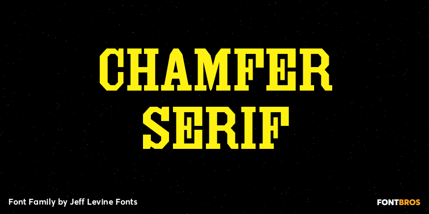Chamfer Serif Font Poster #1
