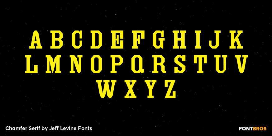 Chamfer Serif Font Poster #2