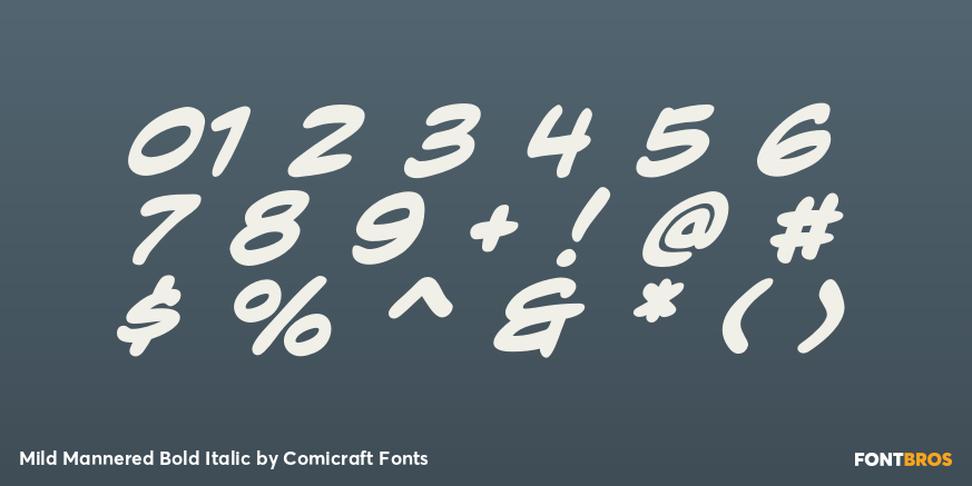 Mild Mannered Bold Italic Font Poster #4