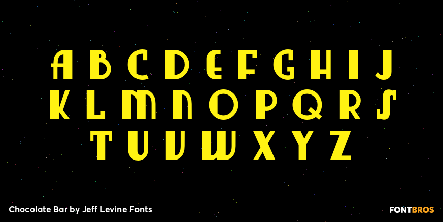 Chocolate Bar Font Poster #3