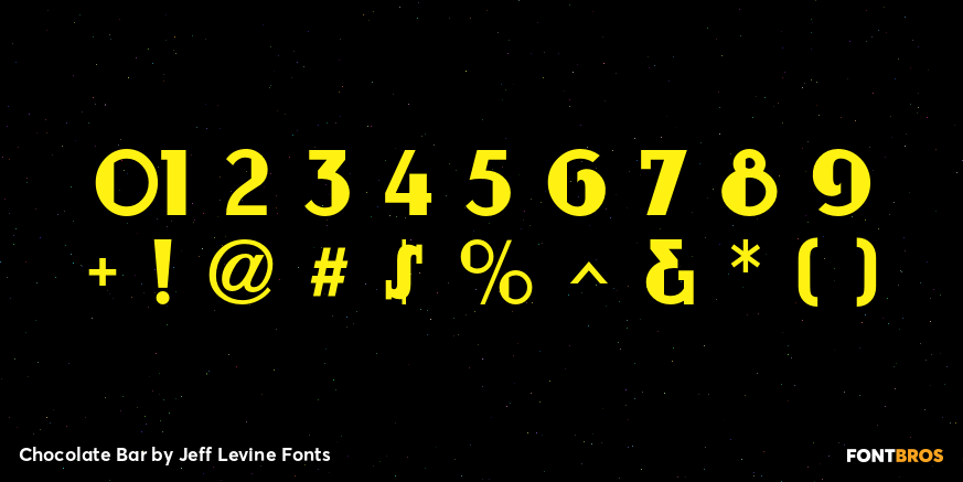 Chocolate Bar Font Poster #4