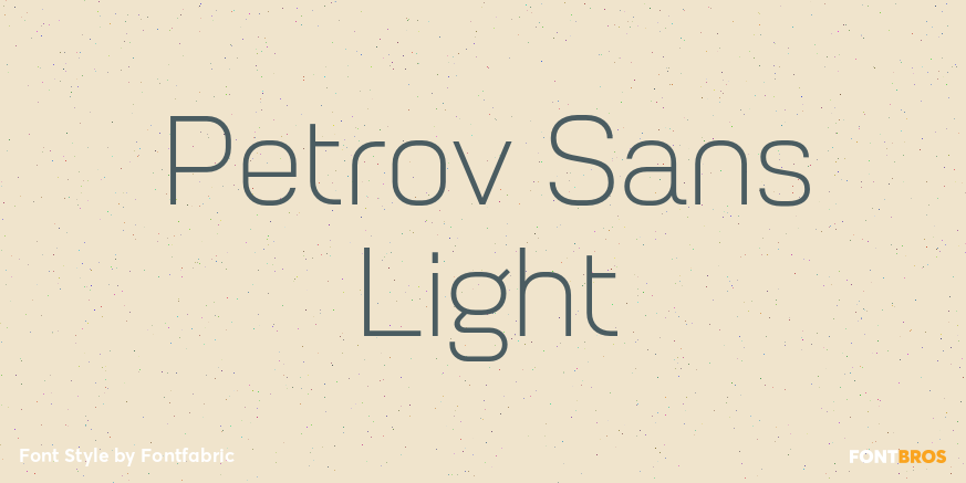 Petrov Sans Light Font Poster #1