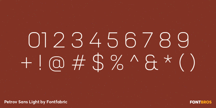 Petrov Sans Light Font Poster #4