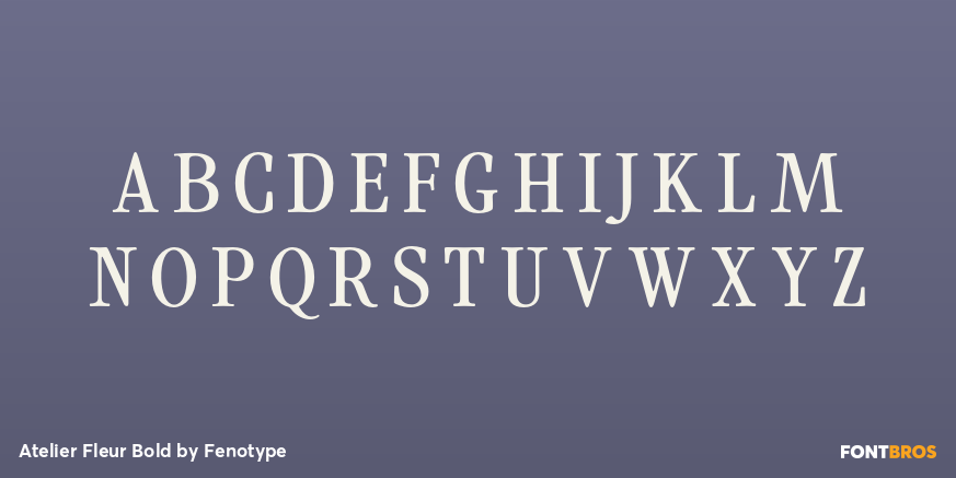 Atelier Fleur Bold Font Poster #2