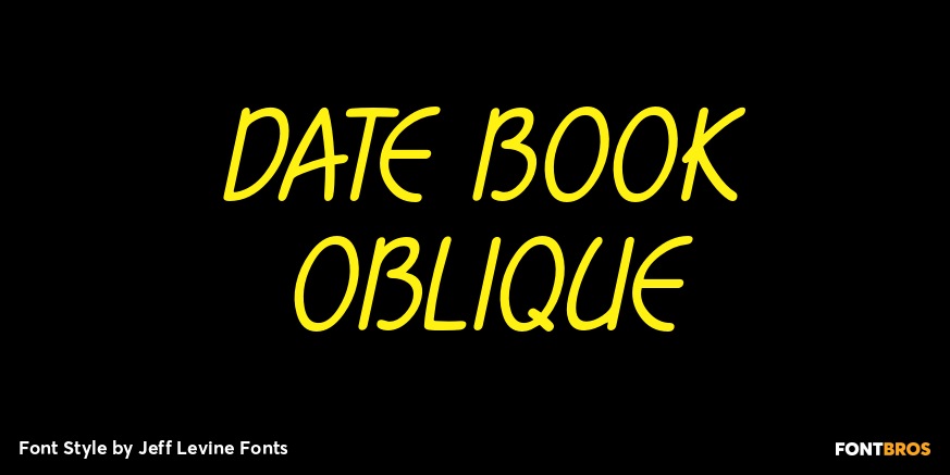 Date Book Oblique Poster