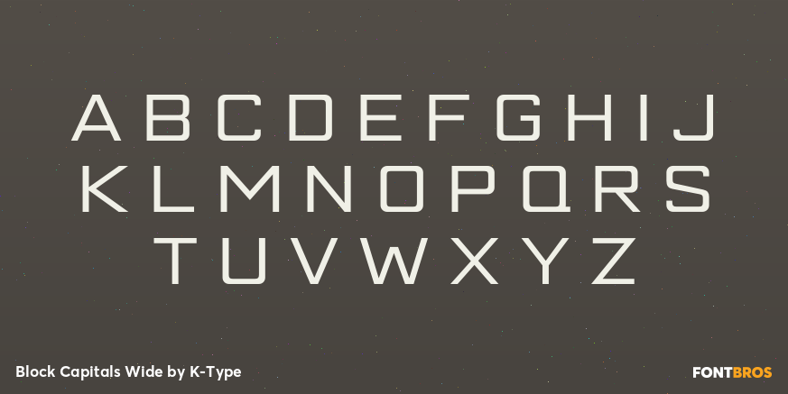 Block Capitals Wide Font Poster #2