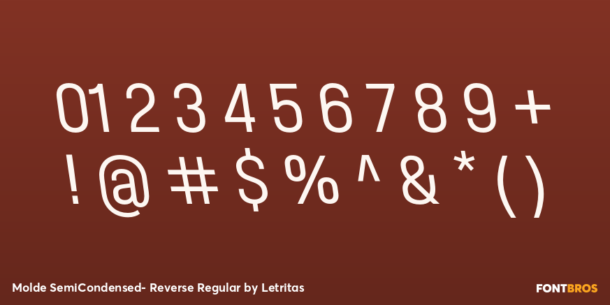 Molde SemiCondensed- Reverse Regular Font Poster #4