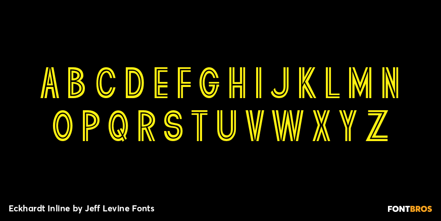 Eckhardt Inline Font Poster #2